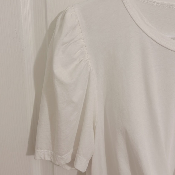 A.L.C. Monica Cropped Tie-Back Short Sleeve Cotton Tee New Size Medium - Picture 8 of 13